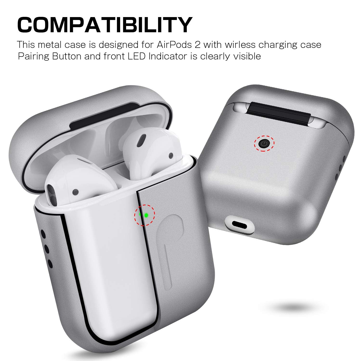 TechMuse Shell - Metal AirPods Protective Case