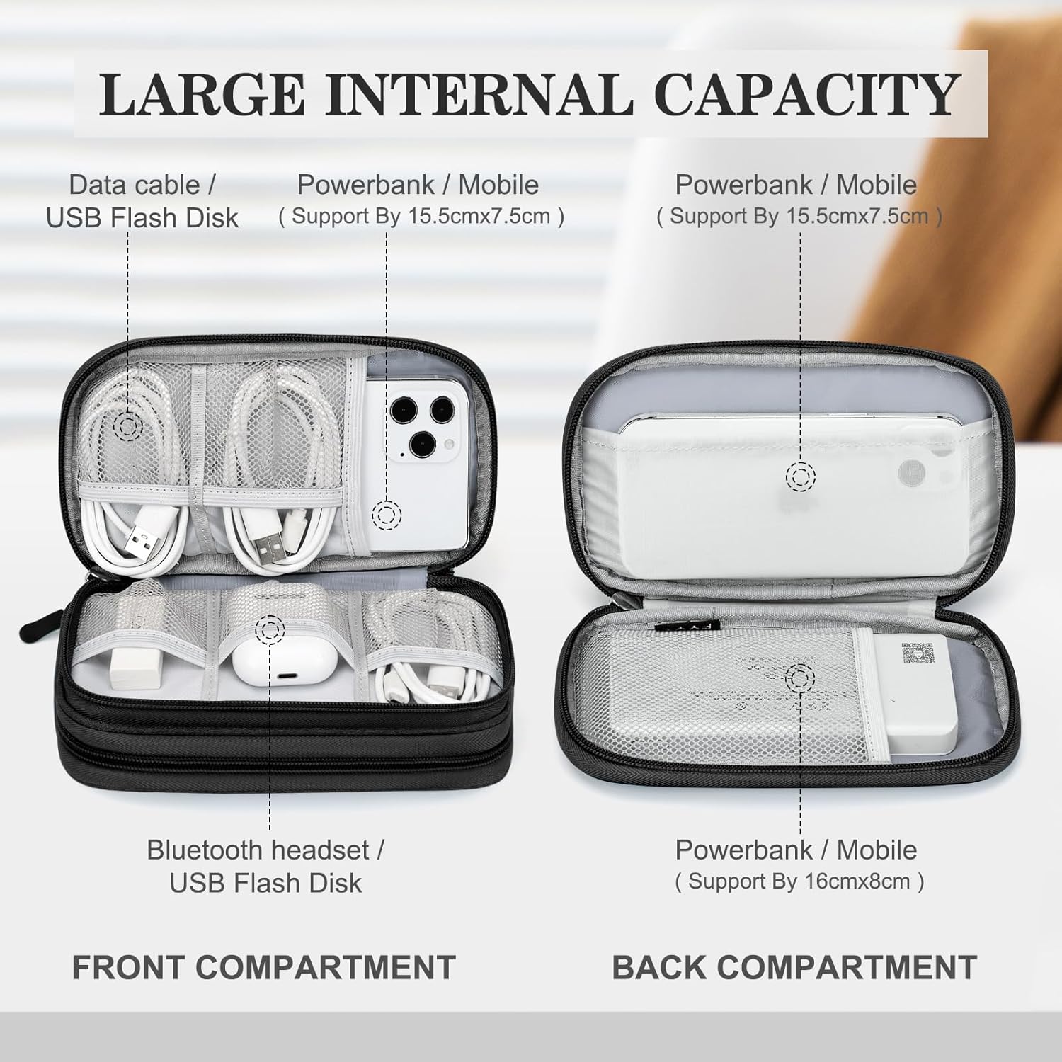 TechMuse GridPak - Waterproof Travel Tech Organizer